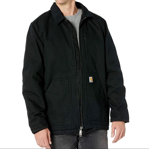 Carhartt Other - Carhartt Men's Loose Fit Washed Duck Sherpa-lined Coat in S 🔥HP🔥